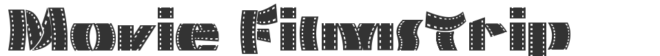 Movie Filmstrip font preview