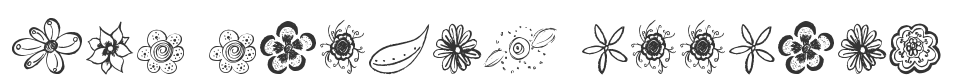 MTF Flower Doodles font preview