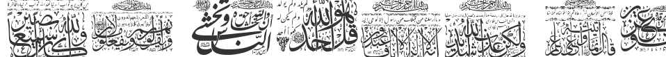 My Font Quraan 3 font preview