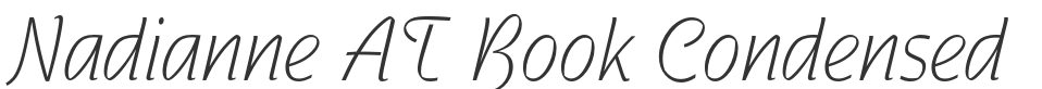 Nadianne AT Book Condensed font preview