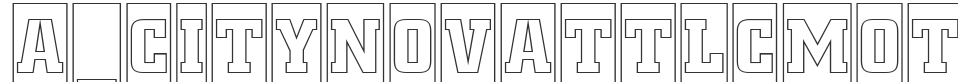 a_CityNovaTtlCmOtl font preview