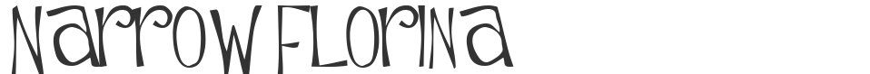 Narrow Florina font preview