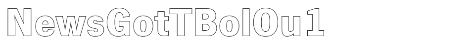 NewsGotTBolOu1 font preview