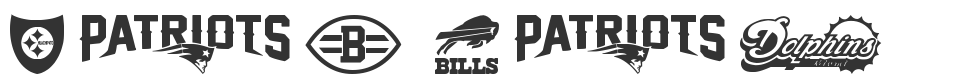 NFL AFC font preview