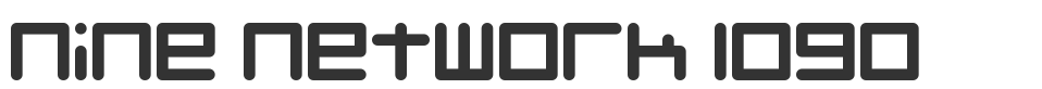 Nine Network logo font preview