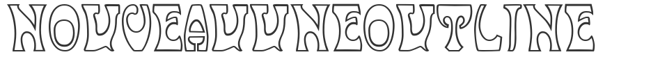 NouveauUneOutline font preview