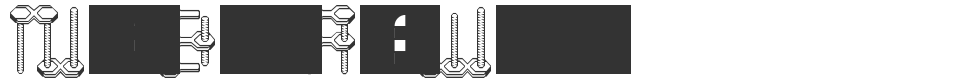 Nuts Bolts And Wrenches font preview