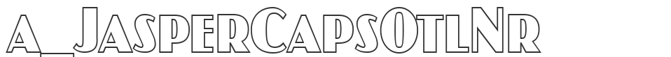 a_JasperCapsOtlNr font preview