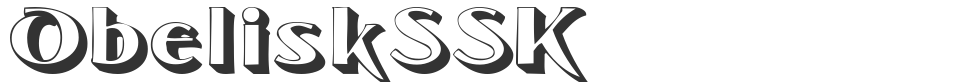 ObeliskSSK font preview