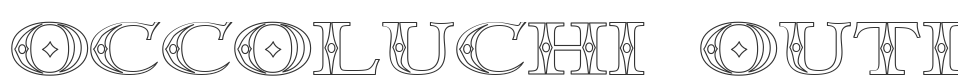 Occoluchi Outline font preview
