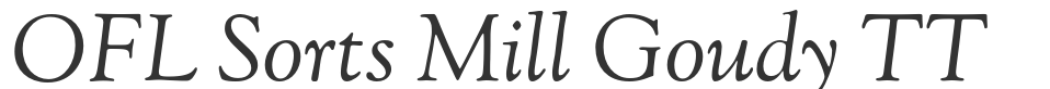 OFL Sorts Mill Goudy TT font preview