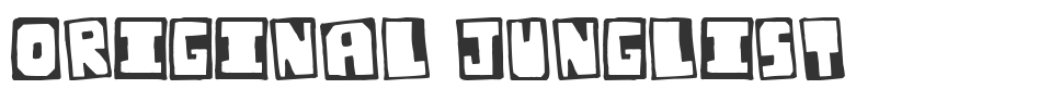 Original Junglist font preview