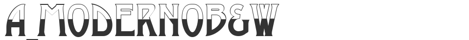a_ModernoB&W font preview
