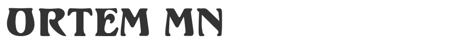 Ortem MN font preview