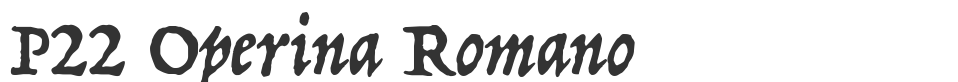 P22 Operina Romano font preview