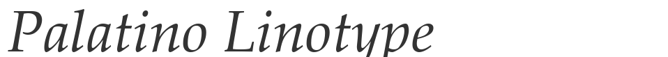 Palatino Linotype font preview