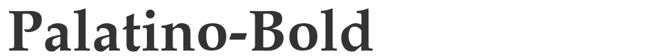 Palatino-Bold font preview