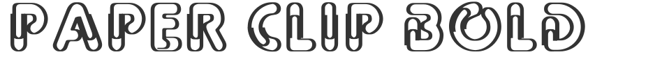 Paper Clip Bold font preview