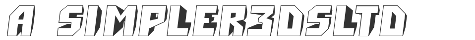 a_Simpler3DSltd font preview