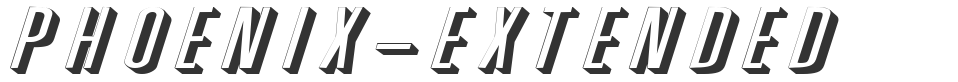 Phoenix-Extended font preview