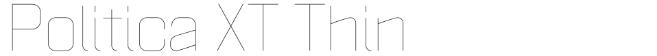 Politica XT Thin font preview