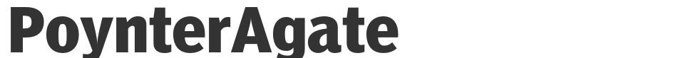 PoynterAgate font preview