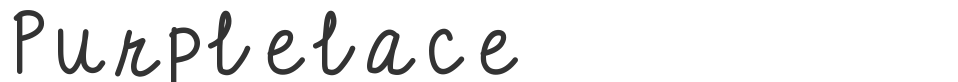 Purplelace font preview