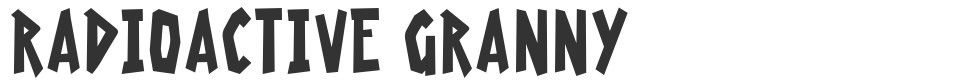 Radioactive Granny font preview