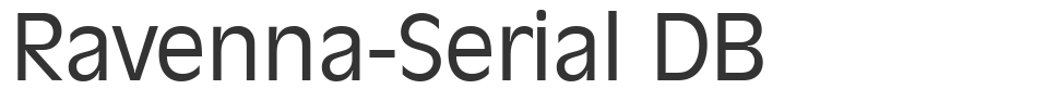 Ravenna-Serial DB font preview