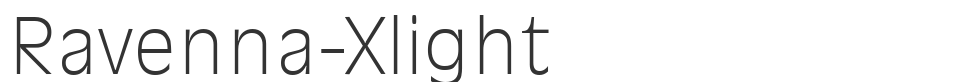 Ravenna-Xlight font preview