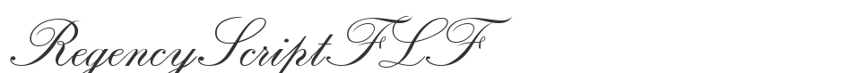 RegencyScriptFLF font preview