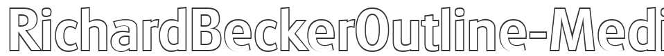 RichardBeckerOutline-Medium font preview