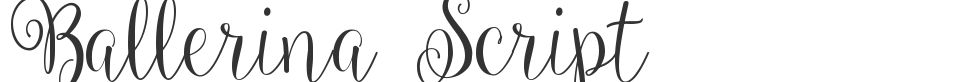 Ballerina Script font preview