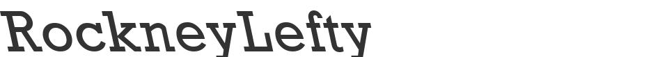 RockneyLefty font preview