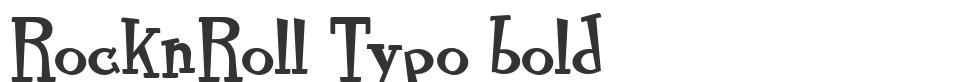 RocknRoll Typo bold font preview