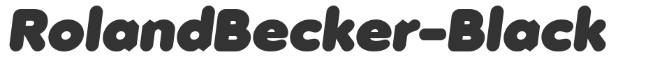 RolandBecker-Black font preview