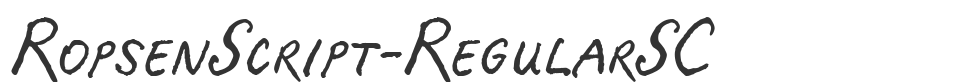 RopsenScript-RegularSC font preview