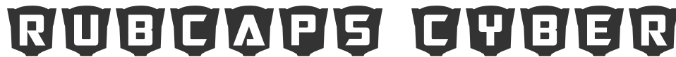 RubCaps Cybertron font preview