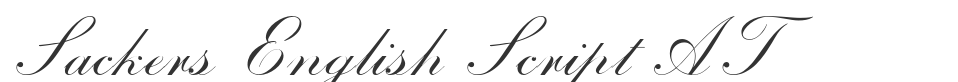 Sackers English Script AT font preview