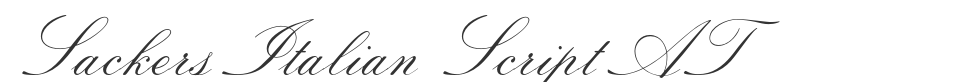 Sackers Italian Script AT font preview