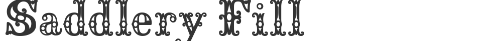 Saddlery Fill font preview