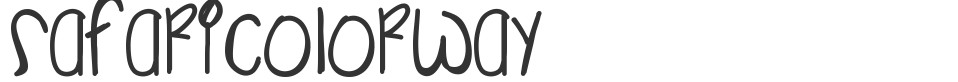 SafariColorway font preview