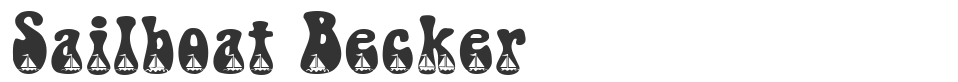 Sailboat Becker font preview