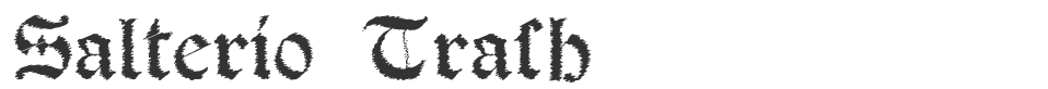 Salterio Trash font preview