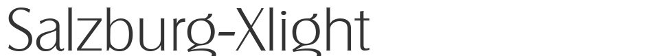 Salzburg-Xlight font preview