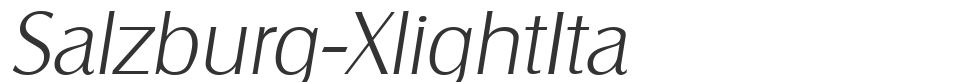 Salzburg-XlightIta font preview