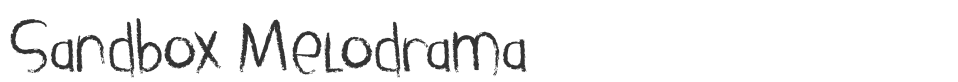 Sandbox Melodrama font preview
