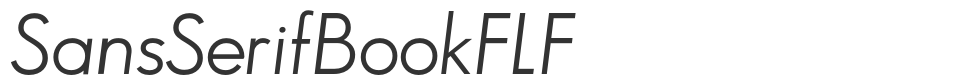 SansSerifBookFLF font preview