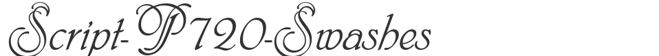 Script-P720-Swashes font preview