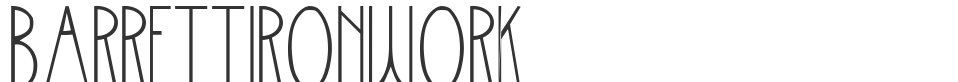 BarrettIronwork font preview